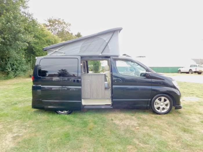 Nissan Elgrand 3.5 Petrol AUTOMATIC 2 Berth by Free Spirit Campervans. 2005 with Only 51,200 miles from New. 4 x 3 point Seat Belts. £21,999 - Image 12