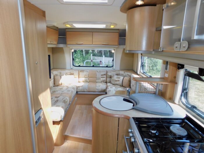 Swift Bolero 630 PR Luxury 2 Berth with Large U Shape Rear Lounge. Only approximately 6.5m Long. Plated at 3500 Kgs. £29,999 - Image 3