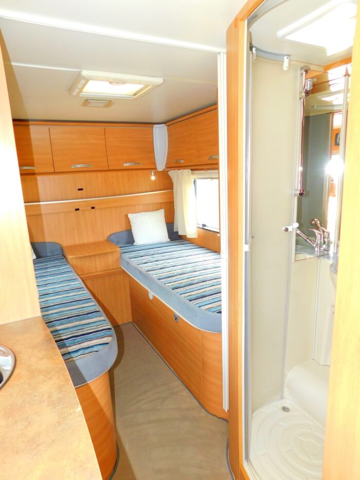 Chausson Flash 14 2012 Ford 2.2 Ddci. 3 to 4 Berth with 4 x 3Point Seat Belts and Only 26,000 miles from New Complete with Cab AIR CONDITIONING, Roof Mounted Solar Panel, Large Roll Out Awning and Bike Rack Deposit Taken - Image 23