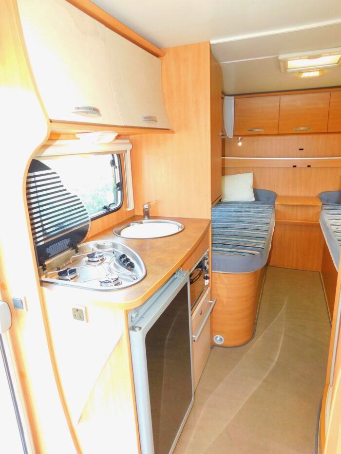 Chausson Flash 14 2012 Ford 2.2 Ddci. 3 to 4 Berth with 4 x 3Point Seat Belts and Only 26,000 miles from New Complete with Cab AIR CONDITIONING, Roof Mounted Solar Panel, Large Roll Out Awning and Bike Rack Deposit Taken - Image 22