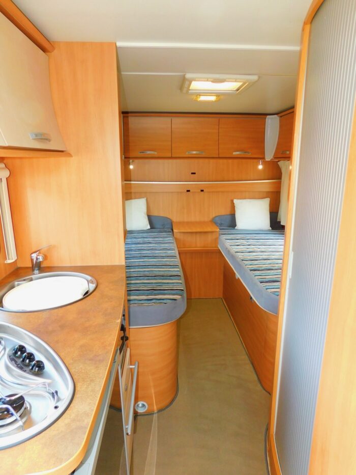 Chausson Flash 14 2012 Ford 2.2 Ddci. 3 to 4 Berth with 4 x 3Point Seat Belts and Only 26,000 miles from New Complete with Cab AIR CONDITIONING, Roof Mounted Solar Panel, Large Roll Out Awning and Bike Rack Deposit Taken - Image 17