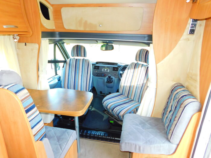 Chausson Flash 14 2012 Ford 2.2 Ddci. 3 to 4 Berth with 4 x 3Point Seat Belts and Only 26,000 miles from New Complete with Cab AIR CONDITIONING, Roof Mounted Solar Panel, Large Roll Out Awning and Bike Rack Deposit Taken - Image 5