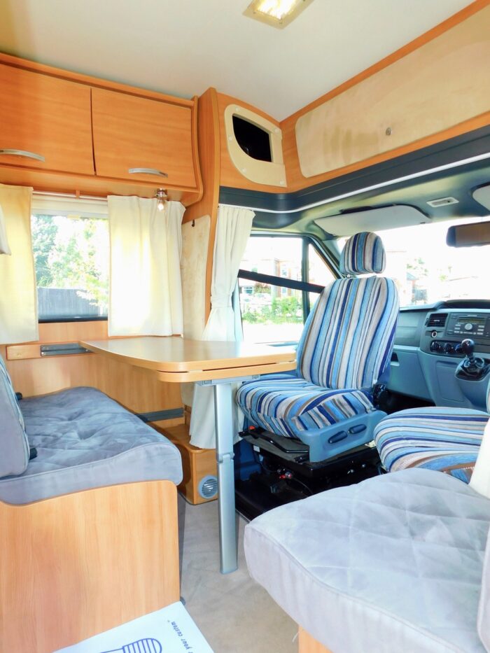 Chausson Flash 14 2012 Ford 2.2 Ddci. 3 to 4 Berth with 4 x 3Point Seat Belts and Only 26,000 miles from New Complete with Cab AIR CONDITIONING, Roof Mounted Solar Panel, Large Roll Out Awning and Bike Rack Deposit Taken - Image 6