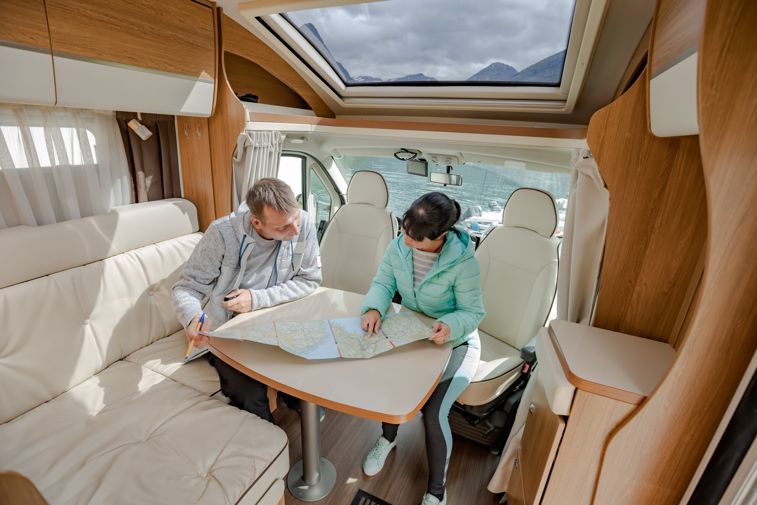 Best Tips for Buying Motorhome - Couple Inside Interior