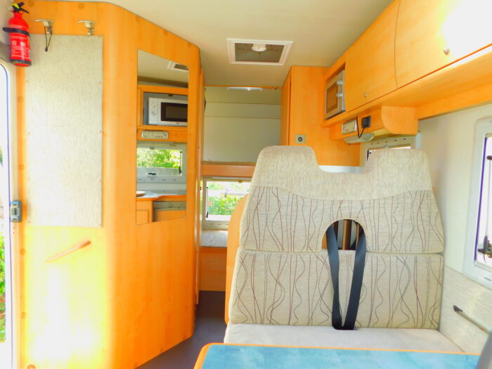 Mobilvetta New Life Peugeot Hdi 5 to 6 Berth with Bunk Beds 56 Plate and low Mileage. Superb Condition Throughout. A Super Motorhome with 4 x Seat Belts, Bunk Beds, Overcab Double Bed and a Convertible Dinette Bed. Now Sold - Image 3