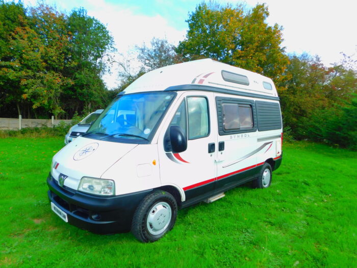 Auto-Sleeper Symbol Peugeot Dual Fuel 2.0 L Petrol and Gas Luxury 2 Berth 2004 With Only 74,833 miles from New. £21,999