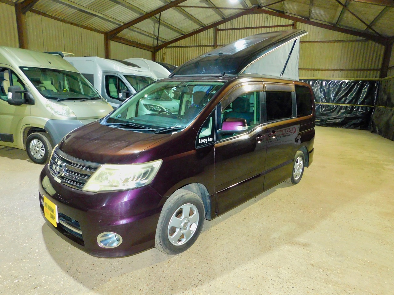 Wellhouse Nissan Serena 2.0 PETROL AUTOMATIC 2 Berth Campervan with Pop Top with 4 Seat Belts. LEZ Compliant. 2010 with Only 73,000 miles from New. Just 4.68 m or 15 ft 4 in Long and 1.695 m or 5 ft 6 in Wide and just 1.98m High.. £22,999